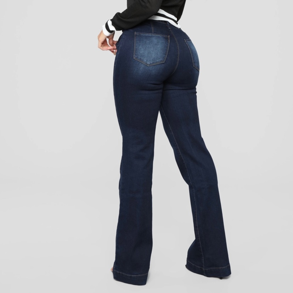 Belted Flare Jeans